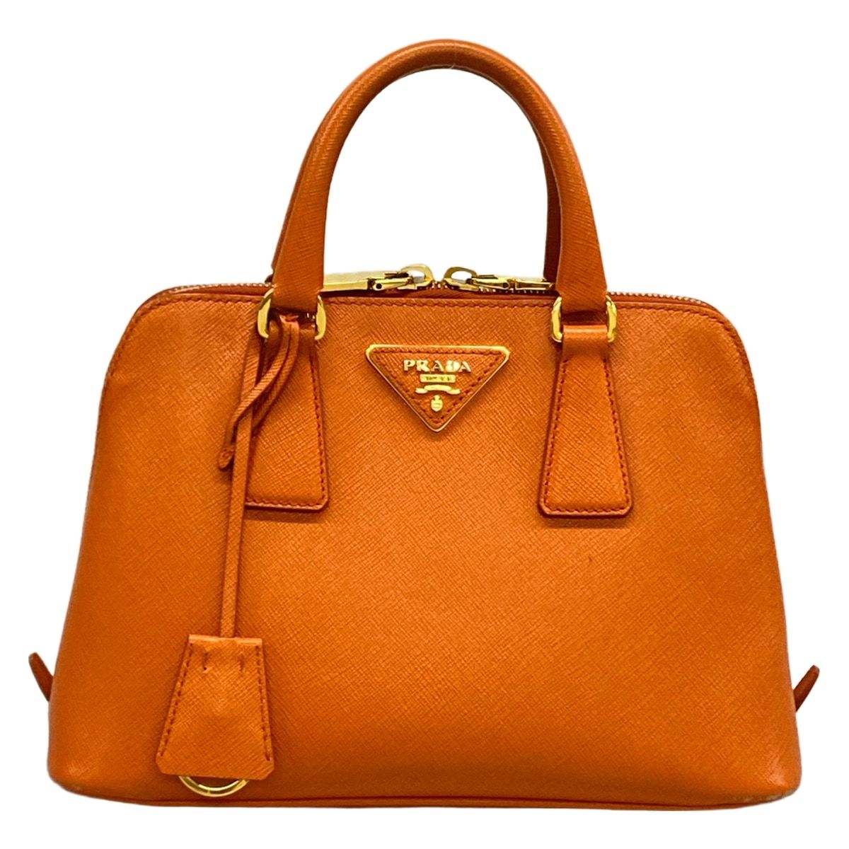 Prada Handbag Promenade Small Orange Leather