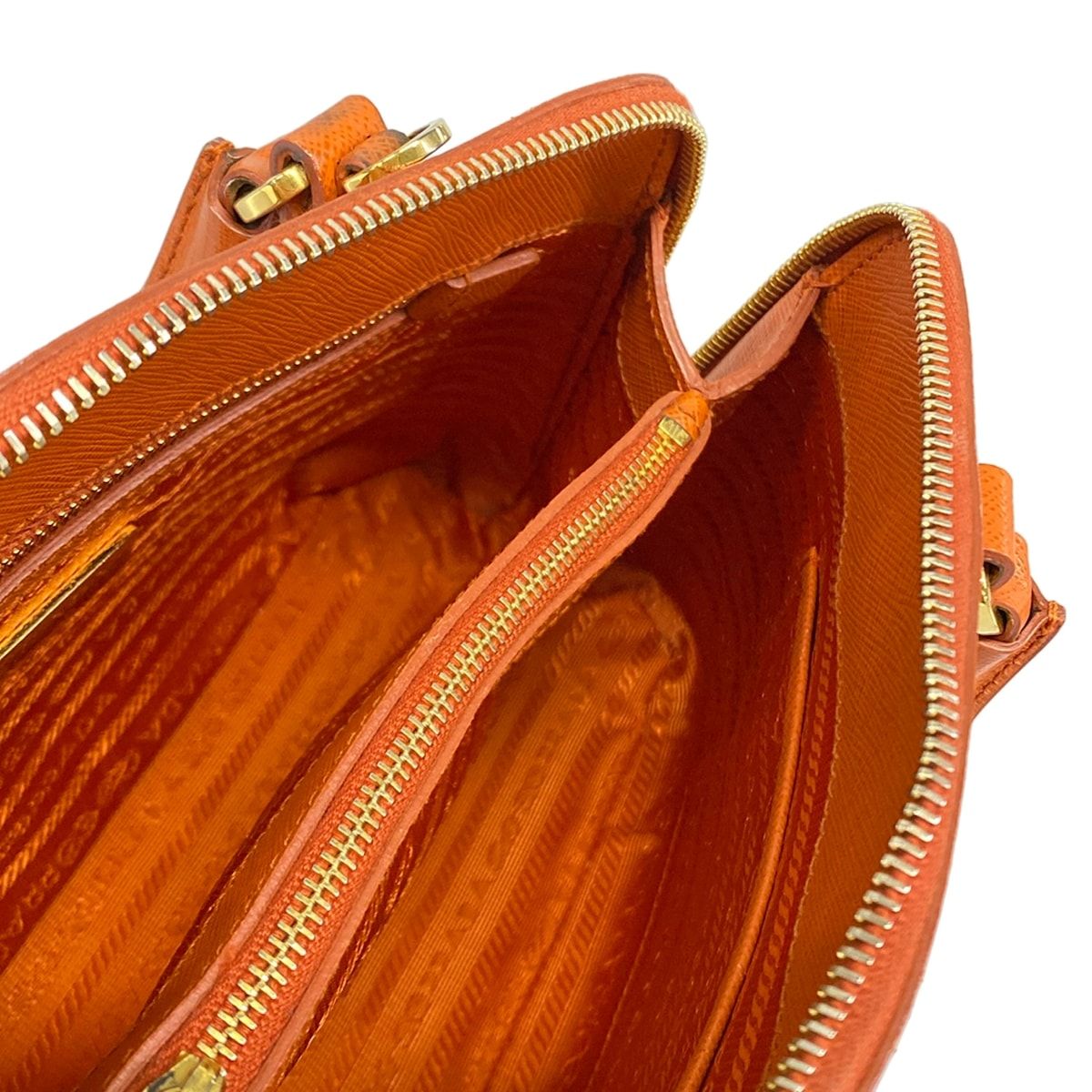 Prada Handbag Promenade Small Orange Leather — view 7