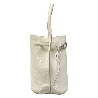 Celine Handbag Big Bag Bucket White Leather — view 2