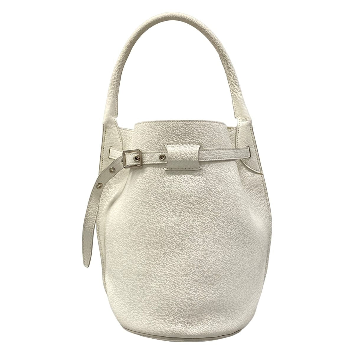 Celine Handbag Big Bag Bucket White Leather