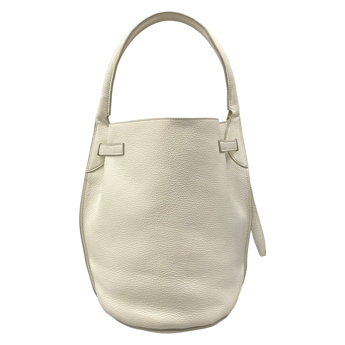 Celine Handbag Big Bag Bucket White Leather — view 3