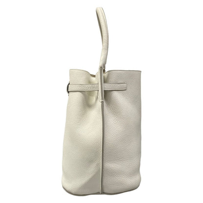 Celine Handbag Big Bag Bucket White Leather — view 4