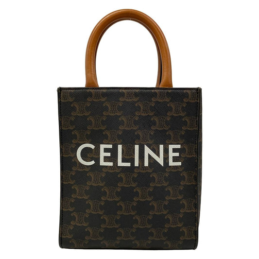 Celine Tote Mini Vertical Cover Black Brown
