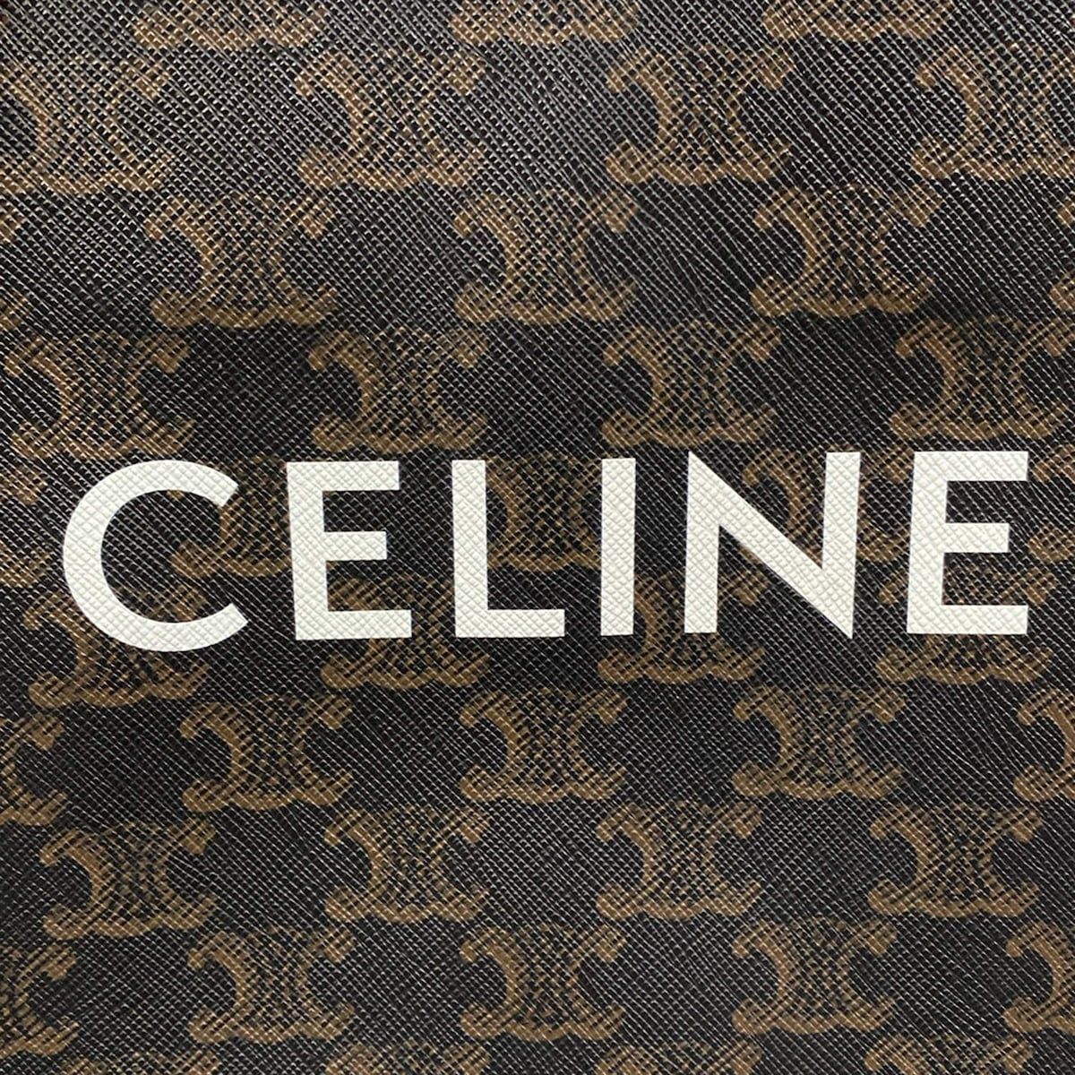 Celine Tote Mini Vertical Cover Black Brown — view 9