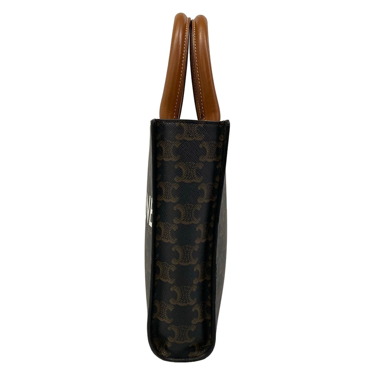 Celine Tote Mini Vertical Cover Black Brown — view 4
