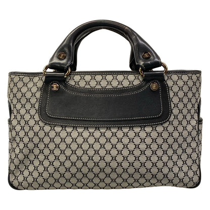 Celine Tote Boogie Gray Black Leather