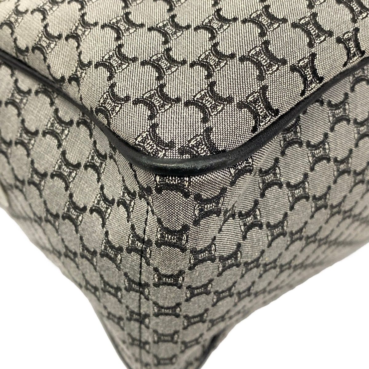 Celine Tote Boogie Gray Black Leather — view 6