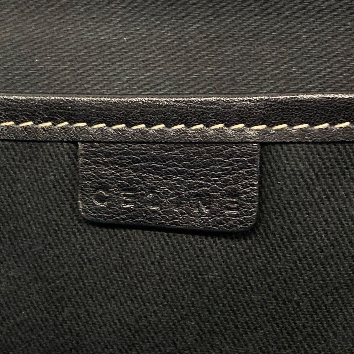 Celine Tote Boogie Gray Black Leather — view 8