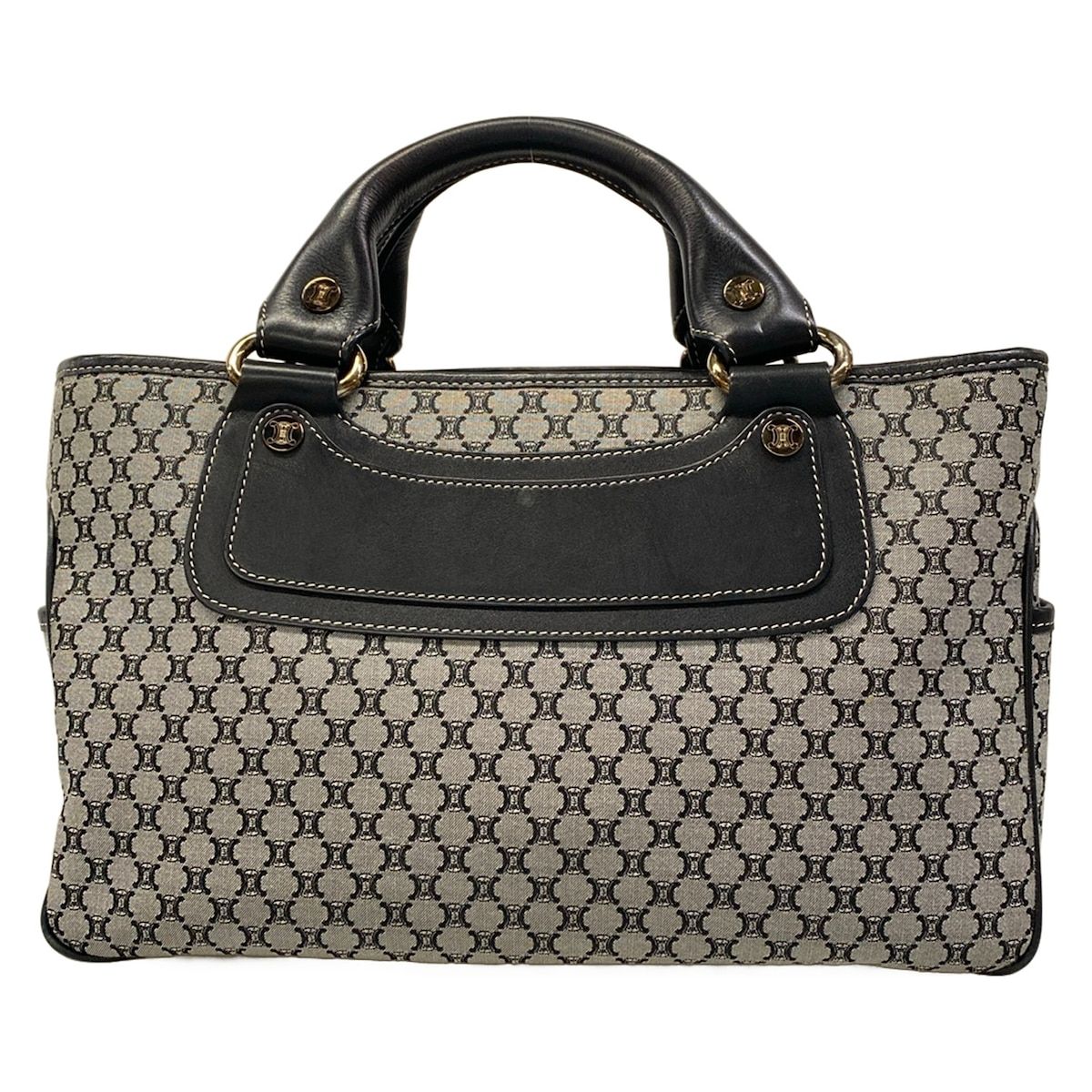 Celine Tote Boogie Gray Black Leather — view 3