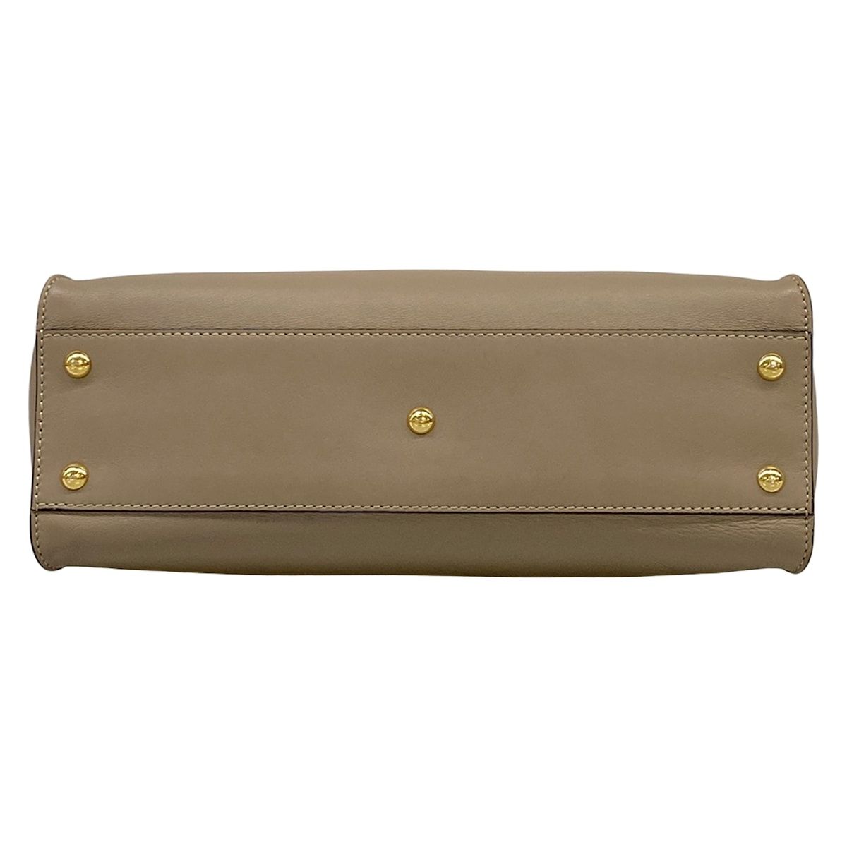 Fendi Handbag Peekaboo Iconic Gray Beige Leather — view 5