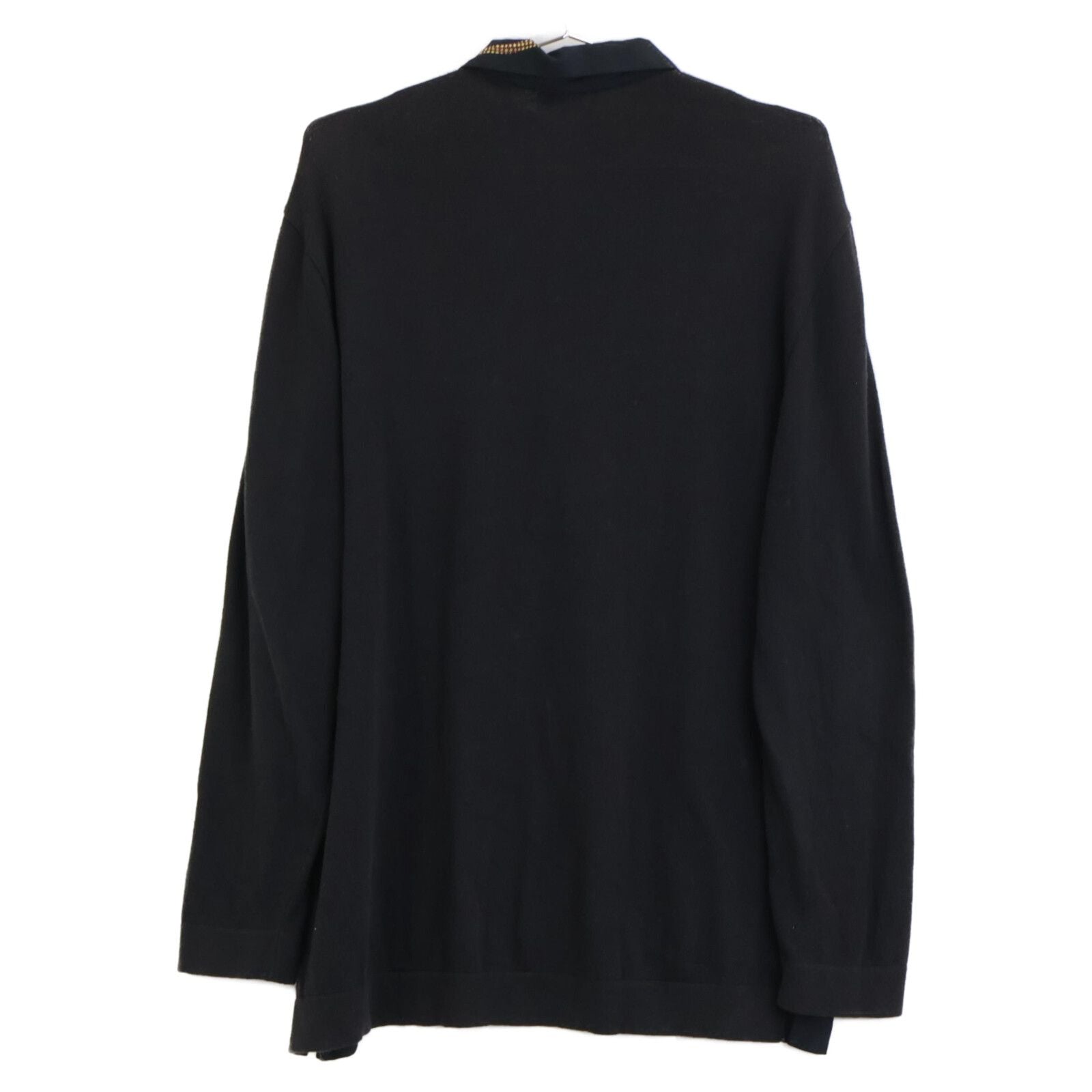 Hermes Silk Knit Contrast All Over Pattern Long Sleeve Shirt Sweater — view 2