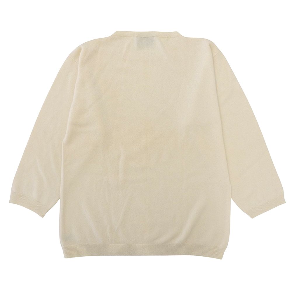 Prada Cashmere Long Sleeve Knit Top Ivory 42 Sweater — view 2