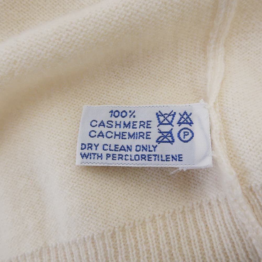 Prada Cashmere Long Sleeve Knit Top Ivory 42 Sweater — view 4