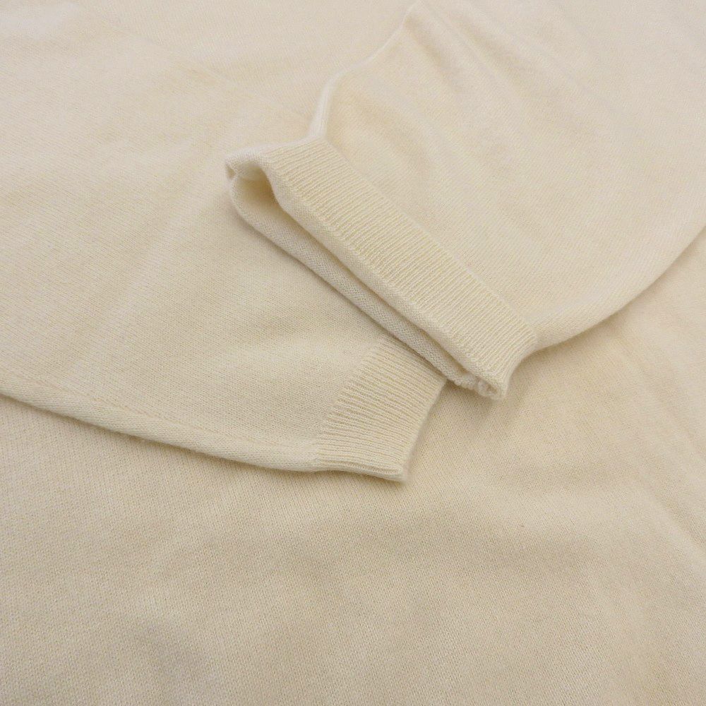 Prada Cashmere Long Sleeve Knit Top Ivory 42 Sweater — view 6