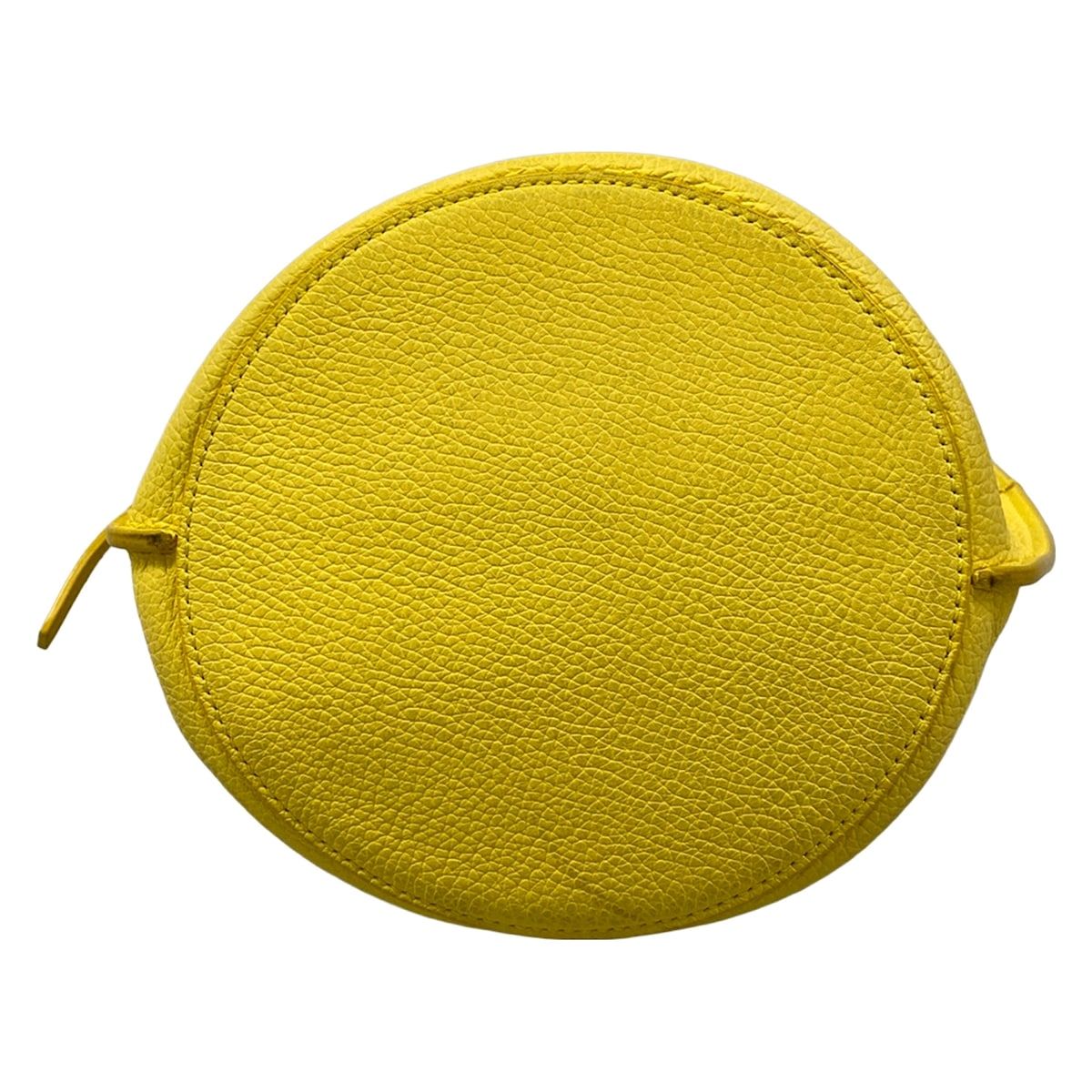 Celine Handbag Big Bag Bucket Nano Yellow Leather — view 5