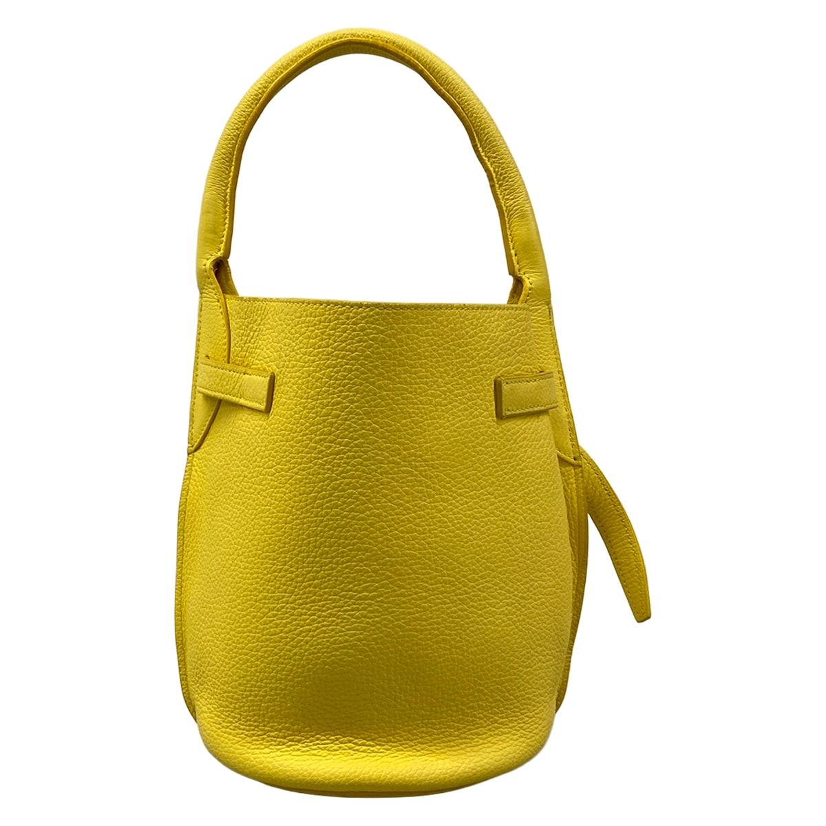 Celine Handbag Big Bag Bucket Nano Yellow Leather — view 3