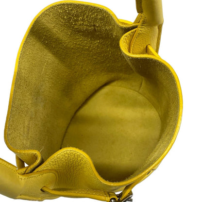 Celine Handbag Big Bag Bucket Nano Yellow Leather — view 7