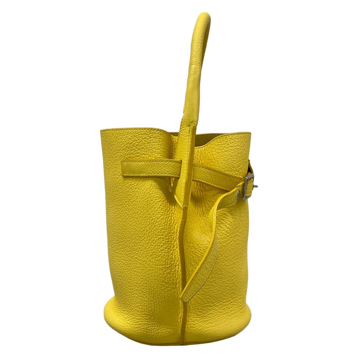 Celine Handbag Big Bag Bucket Nano Yellow Leather — view 2