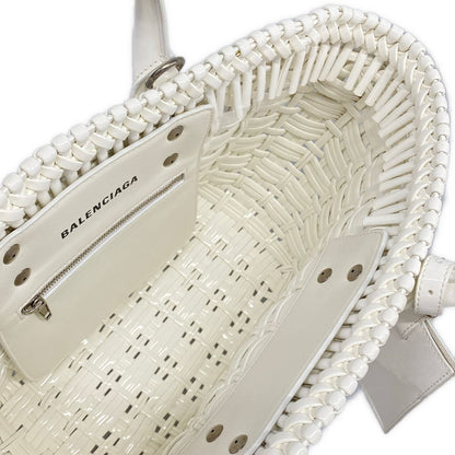 Balenciaga Tote Bistro XS Basket White Cotton — view 7