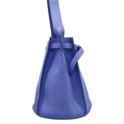 Celine Shoulder Bag Big Bucket with Long Strap Blue Leather — view 2