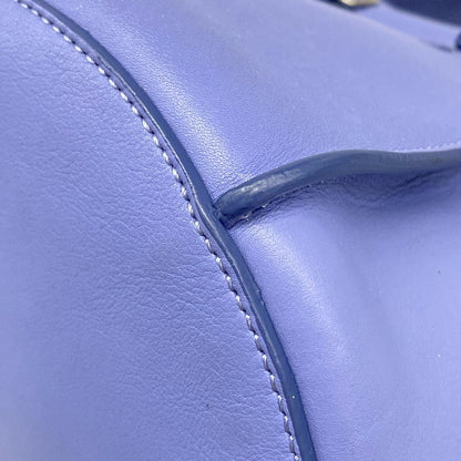 Celine Shoulder Bag Big Bucket with Long Strap Blue Leather — view 6