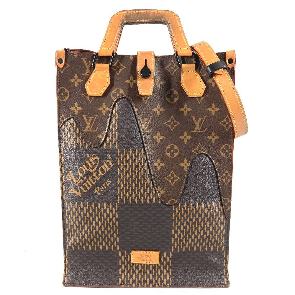 Louis Vuitton Tote Mini Damier Canvas Brown