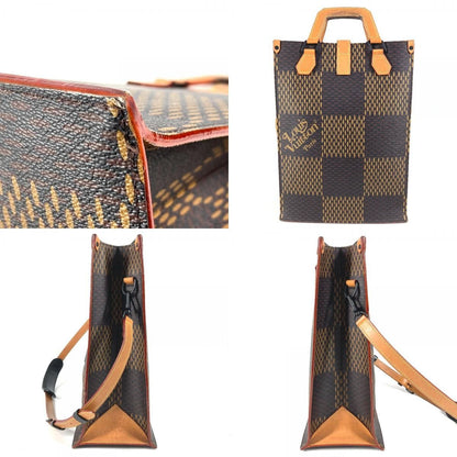 Louis Vuitton Tote Mini Damier Canvas Brown — view 8