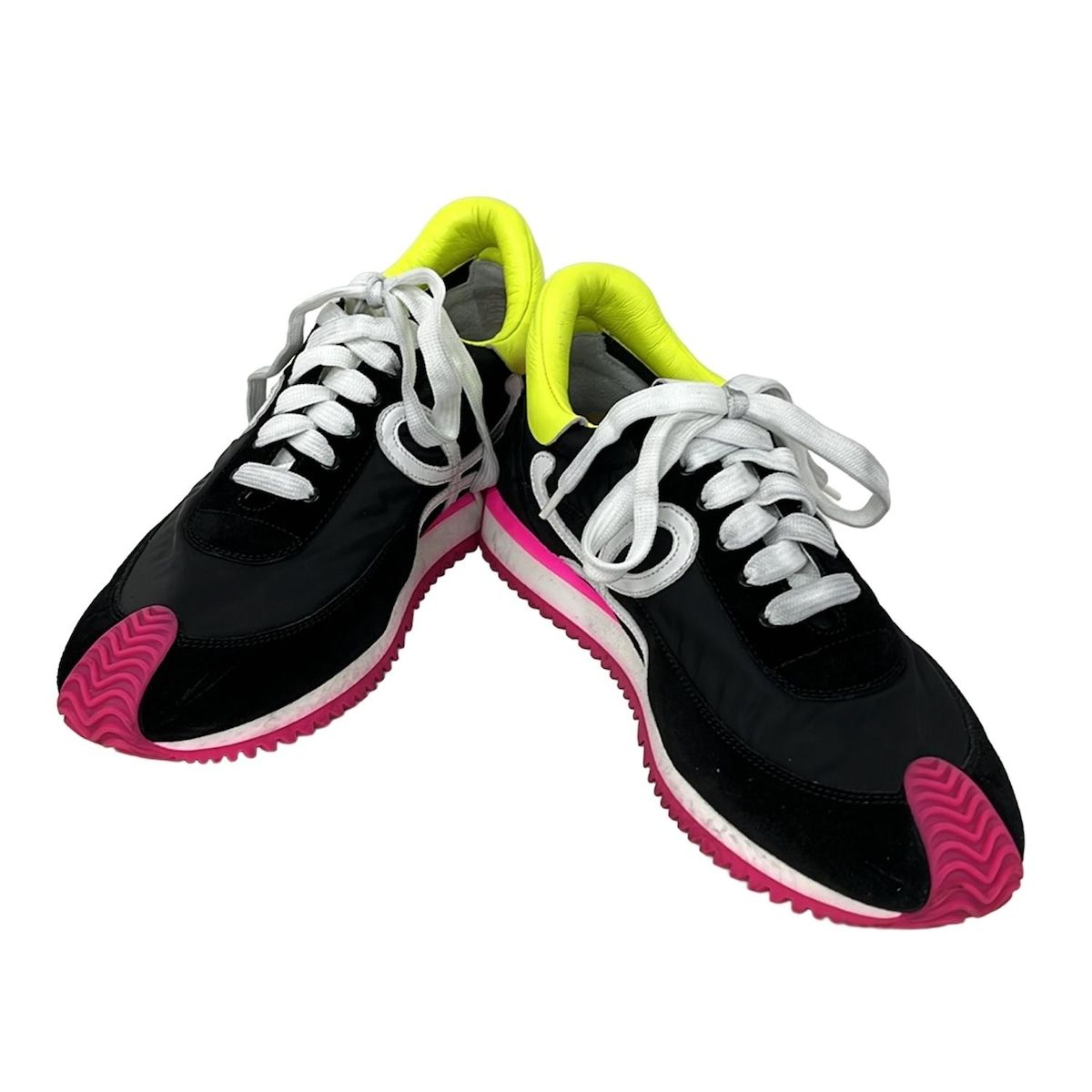 Loewe Sneakers 39 Black White Multi Leather — view 2