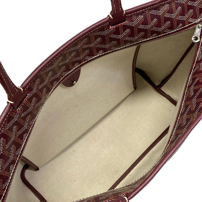 Goyard Handbag Artois PM Burgundy Leather — view 7