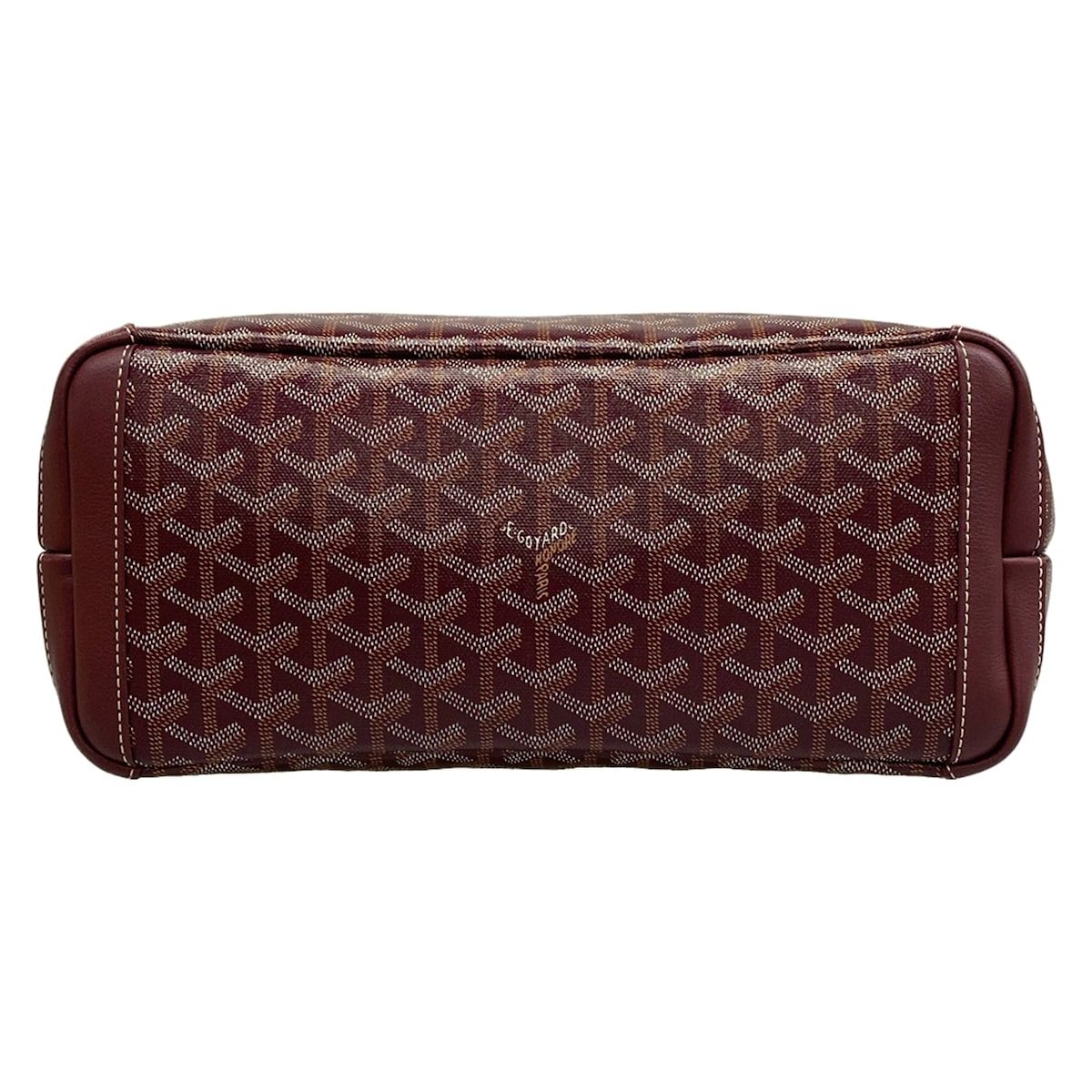 Goyard Handbag Artois PM Burgundy Leather — view 5