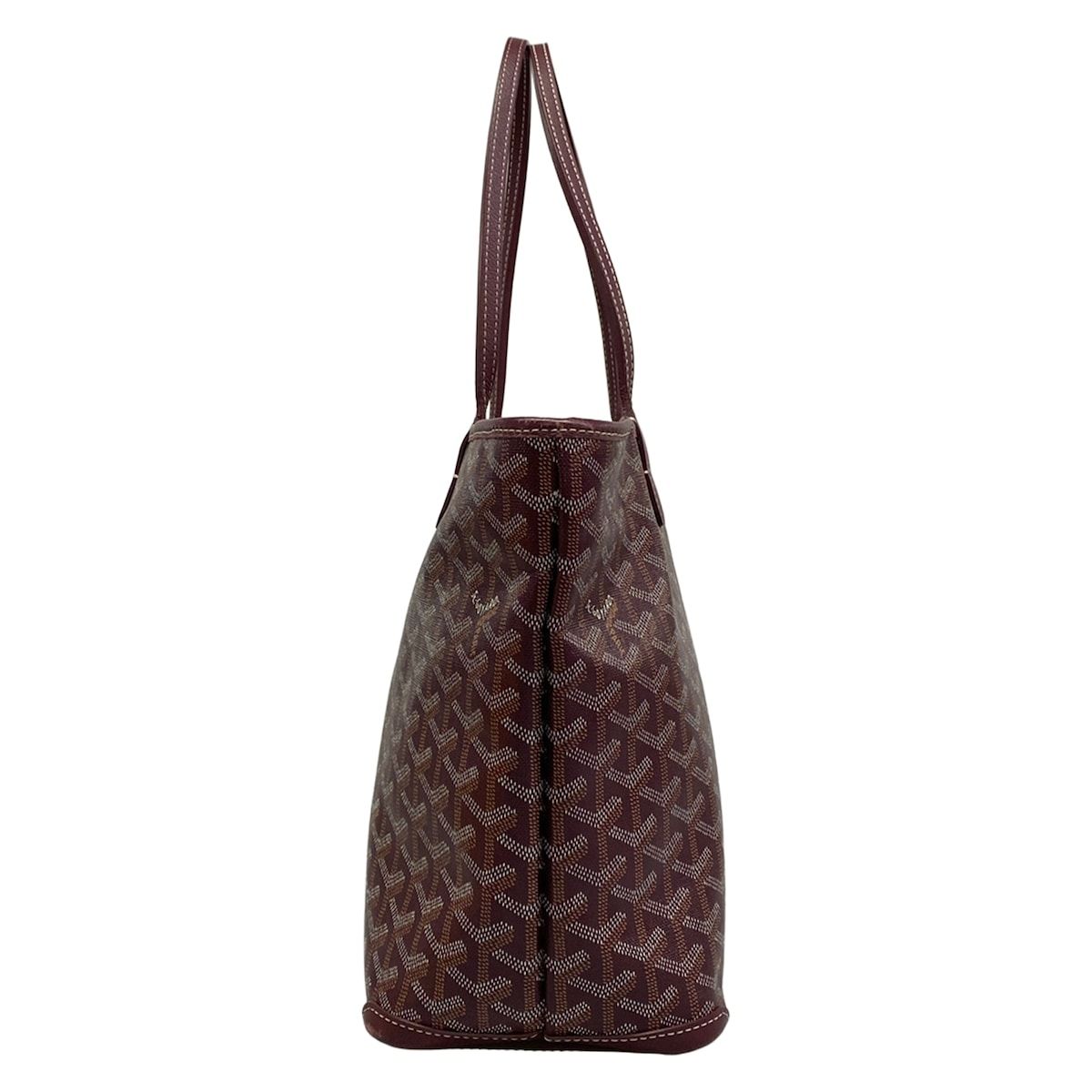 Goyard Handbag Artois PM Burgundy Leather — view 4
