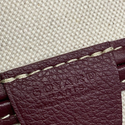 Goyard Handbag Artois PM Burgundy Leather — view 9