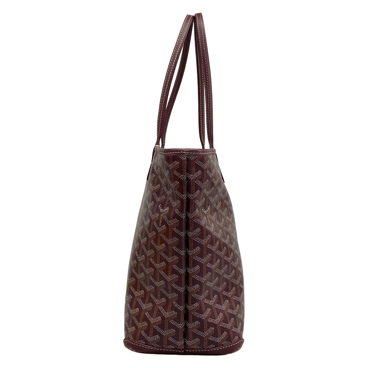 Goyard Handbag Artois PM Burgundy Leather — view 2