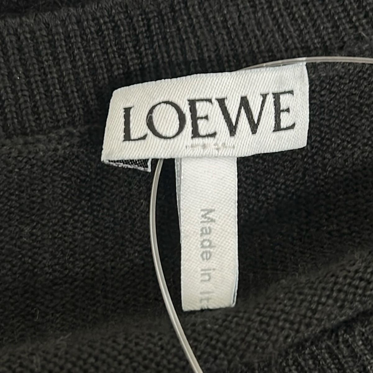 Loewe Long Sleeve Sweater S Black Crew — view 3