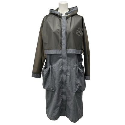 Loewe Coat 34 S Gray Beige Long Sleeve Spring Autumn Cotton