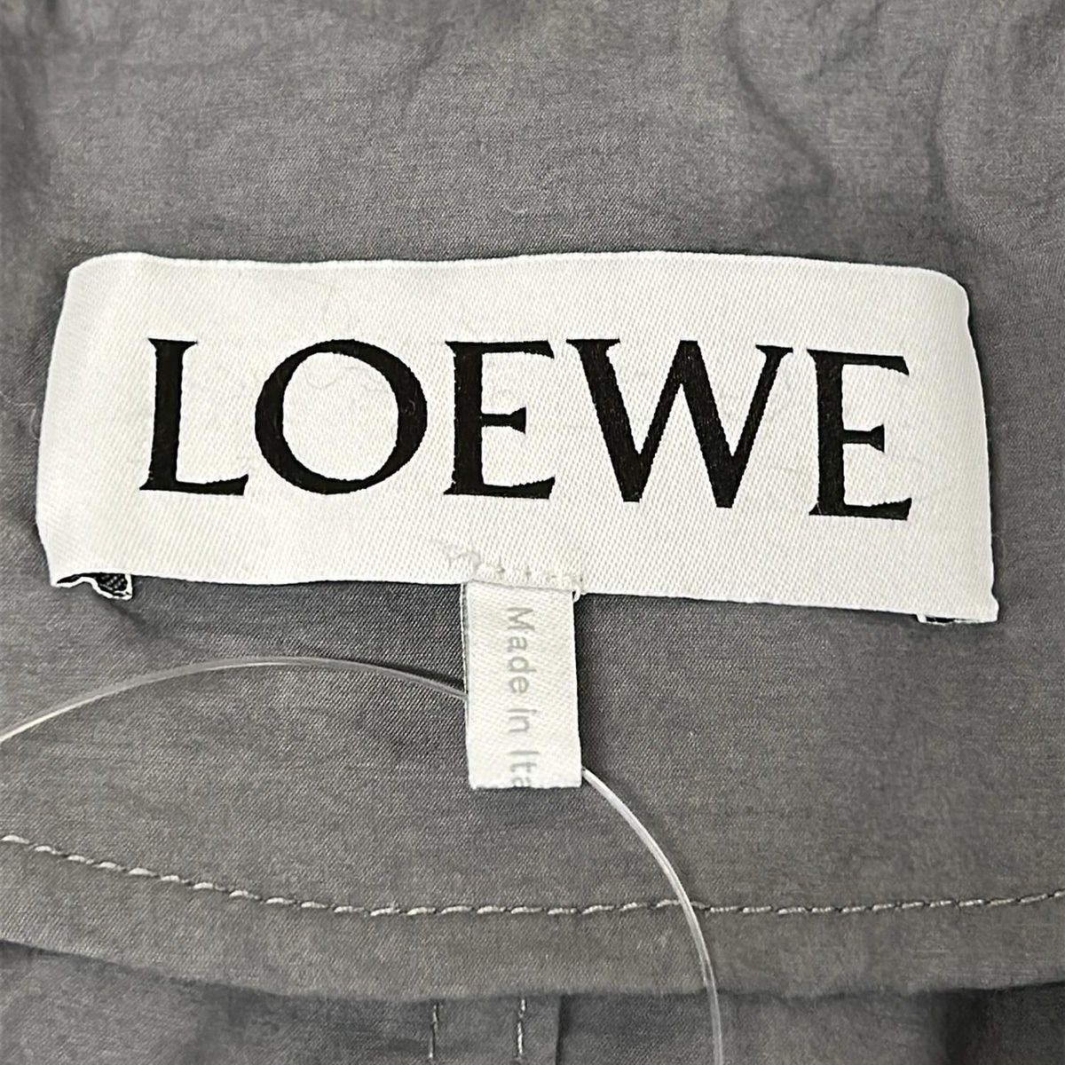 Loewe Coat 34 S Gray Beige Long Sleeve Spring Autumn Cotton — view 3