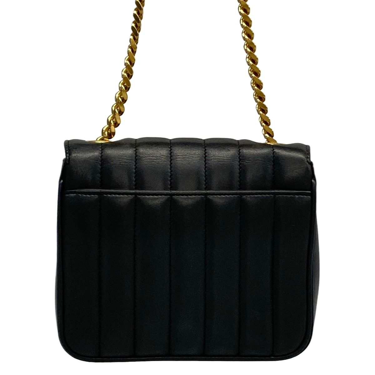 Saint Laurent Paris Shoulder Bag Vicky Small Black Chain Leather — view 3