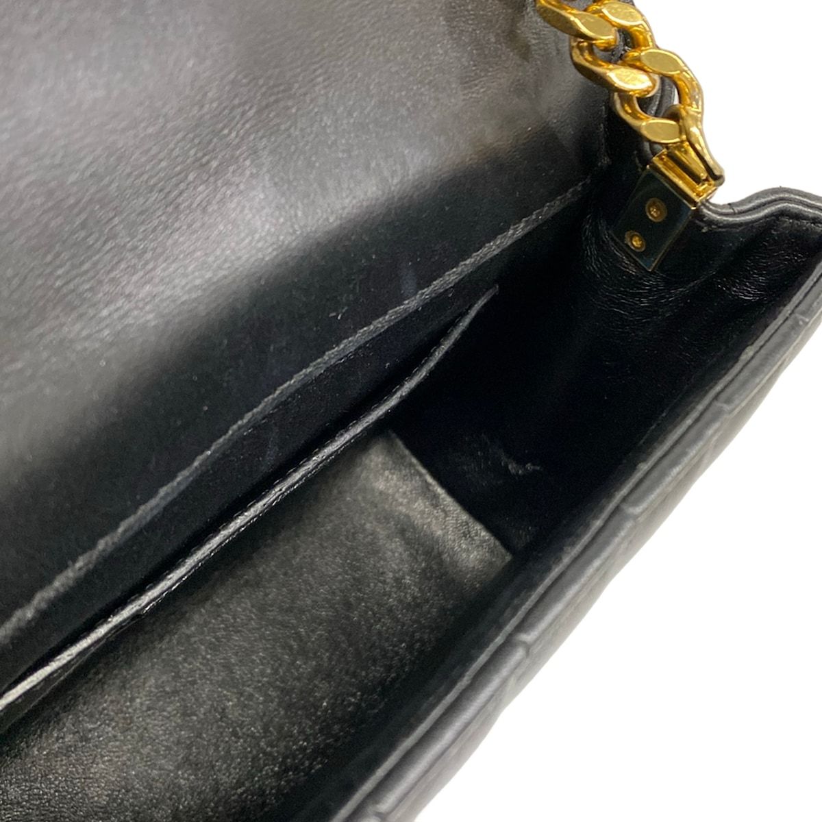 Saint Laurent Paris Shoulder Bag Vicky Small Black Chain Leather — view 7