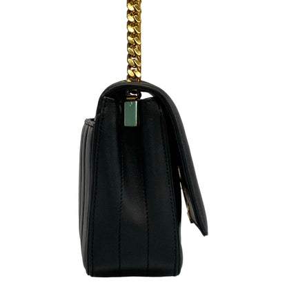 Saint Laurent Paris Shoulder Bag Vicky Small Black Chain Leather — view 2