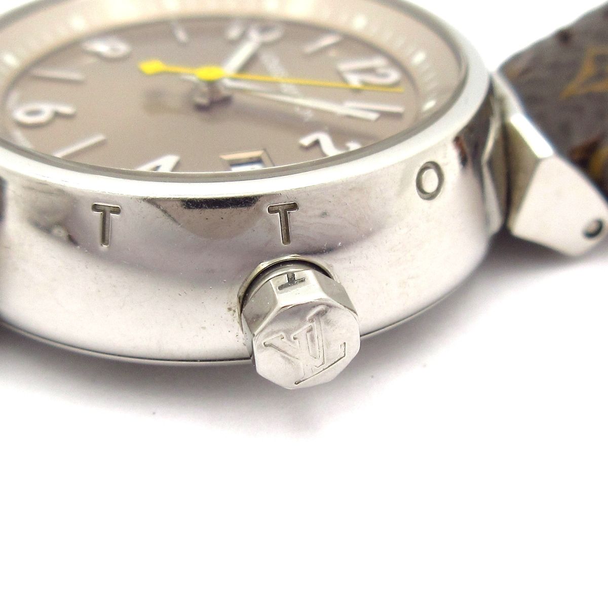 Louis Vuitton Watch Tambour Leather Beige — view 8