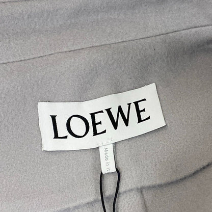 Loewe Coat 32 XS Pebble Pea Light Gray Long Sleeve Double Wool — view 3