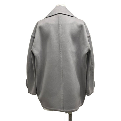 Loewe Coat 32 XS Pebble Pea Light Gray Long Sleeve Double Wool — view 2