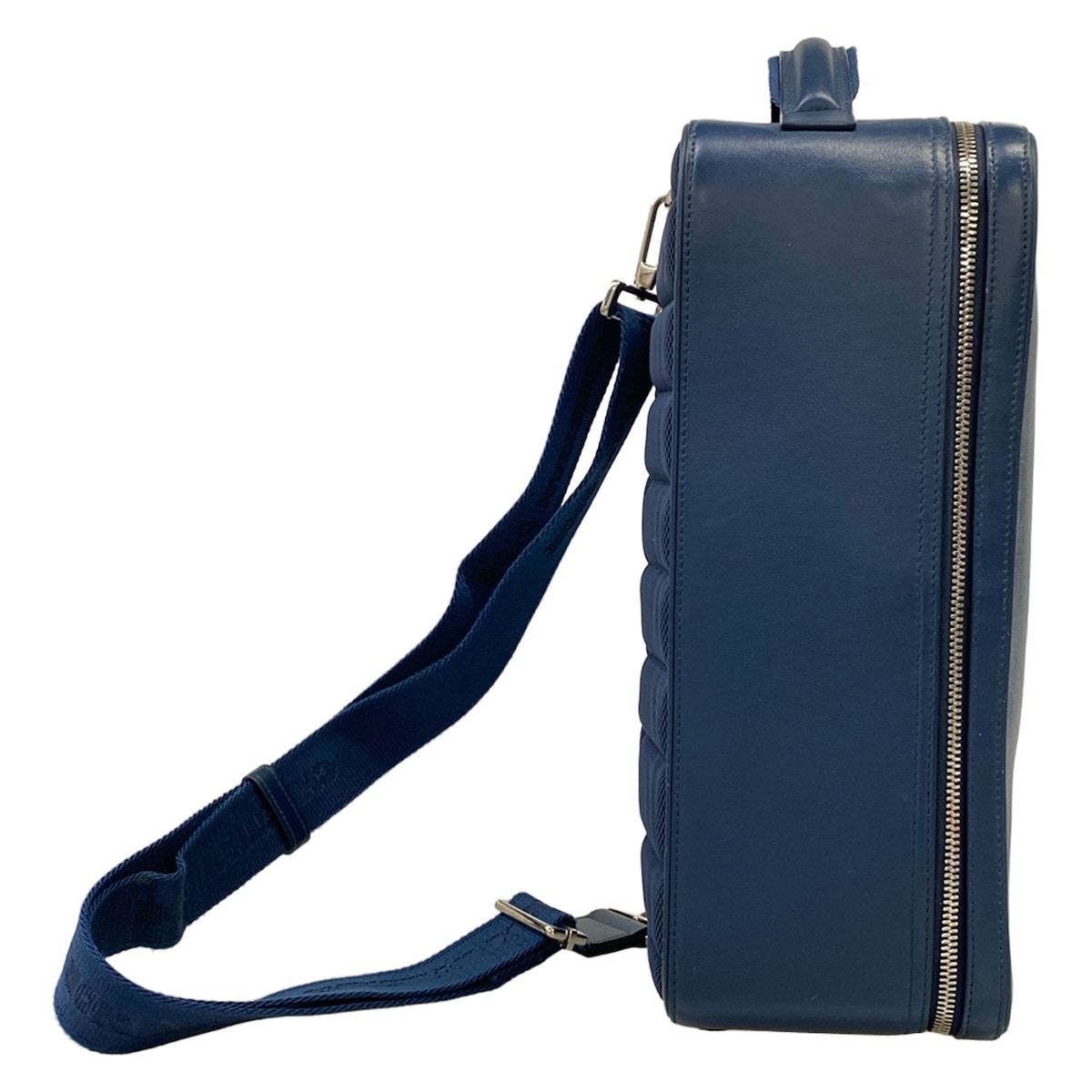 Dior Shoulder Bag World Tour Blue Leather — view 4