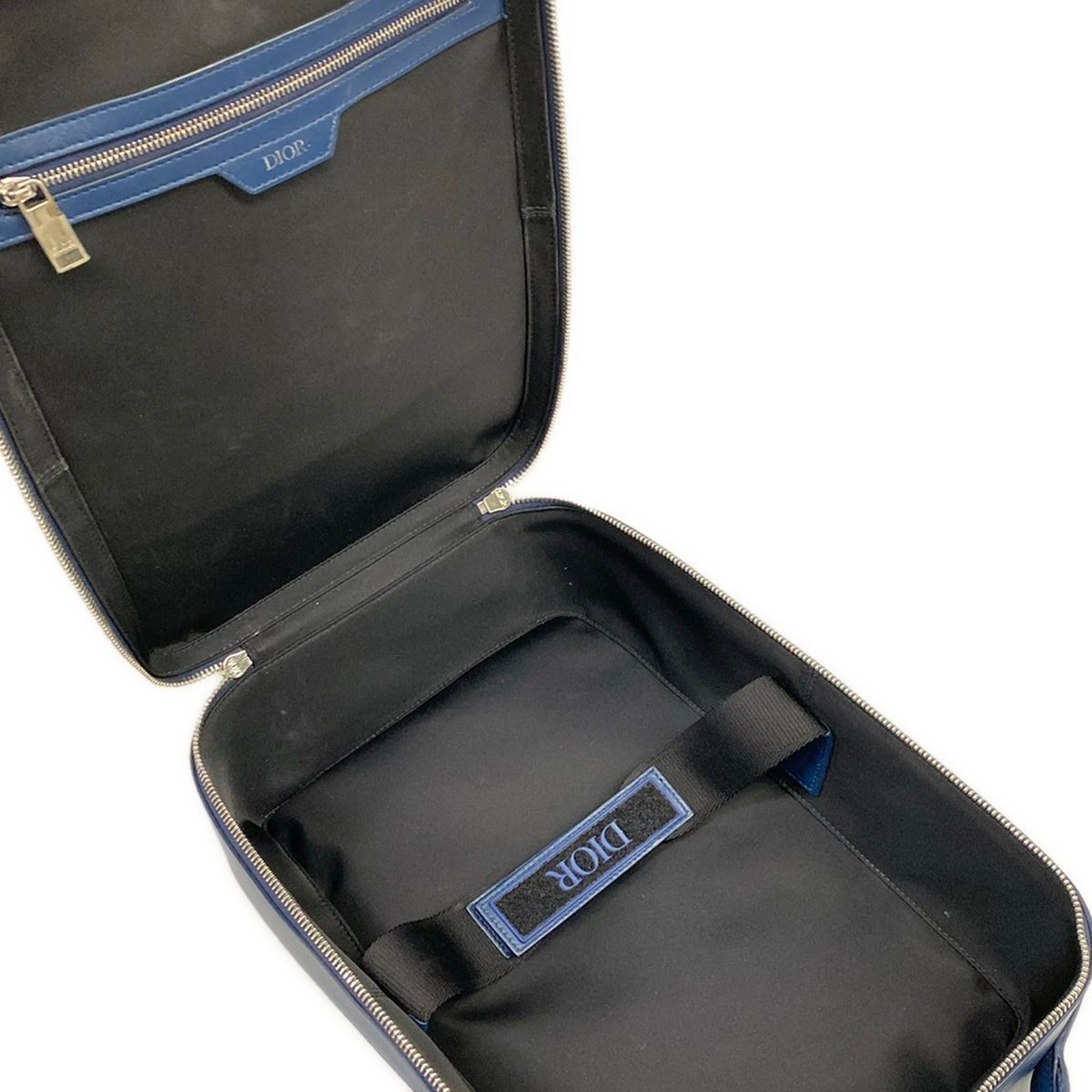 Dior Shoulder Bag World Tour Blue Leather — view 7