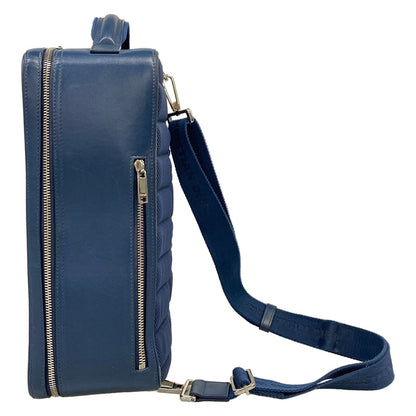 Dior Shoulder Bag World Tour Blue Leather — view 2