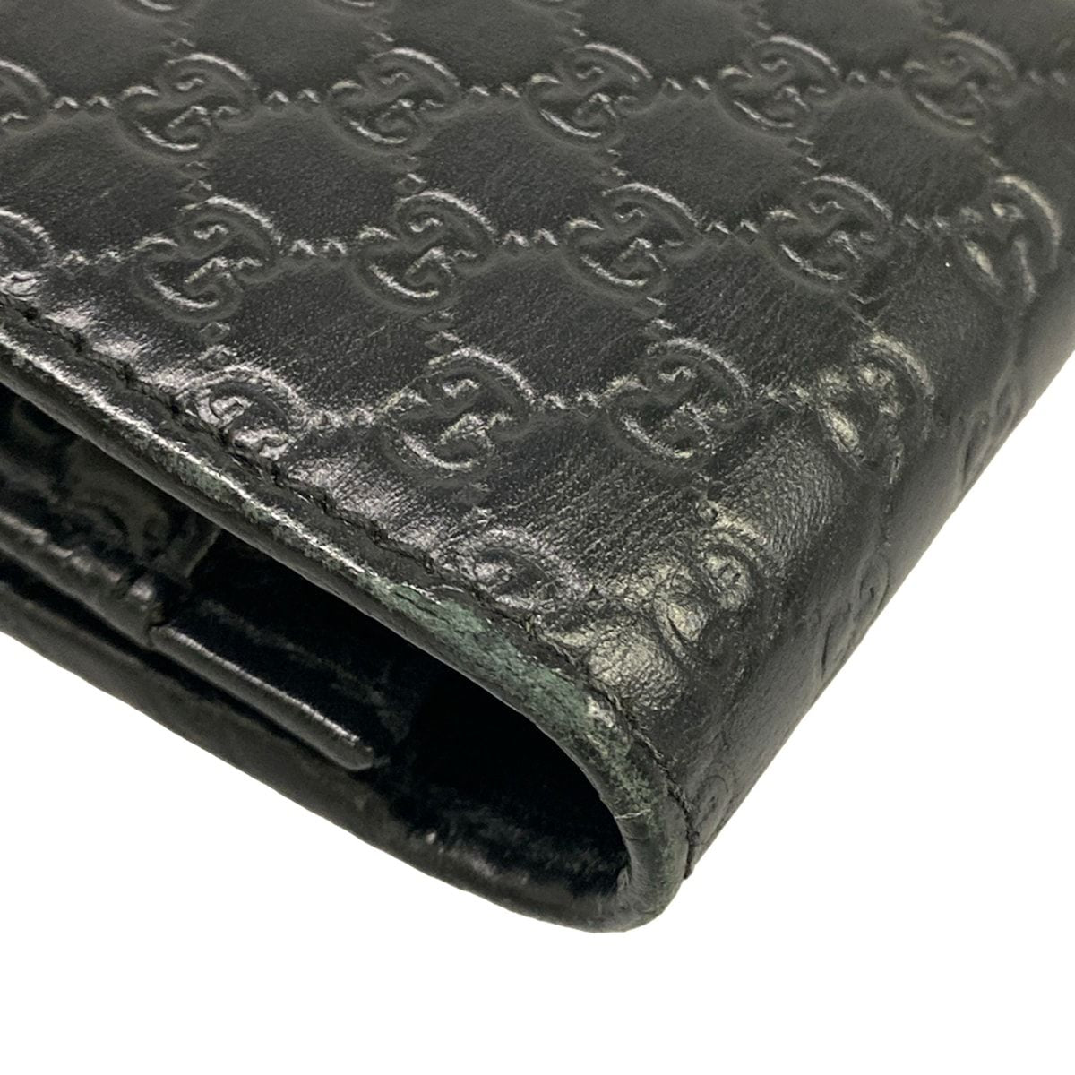 Gucci Wallet Micro Guccissima Black Leather — view 8