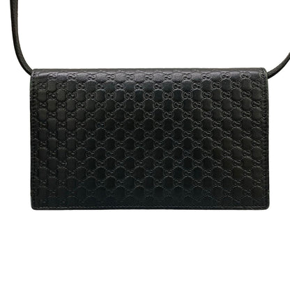 Gucci Wallet Micro Guccissima Black Leather — view 2
