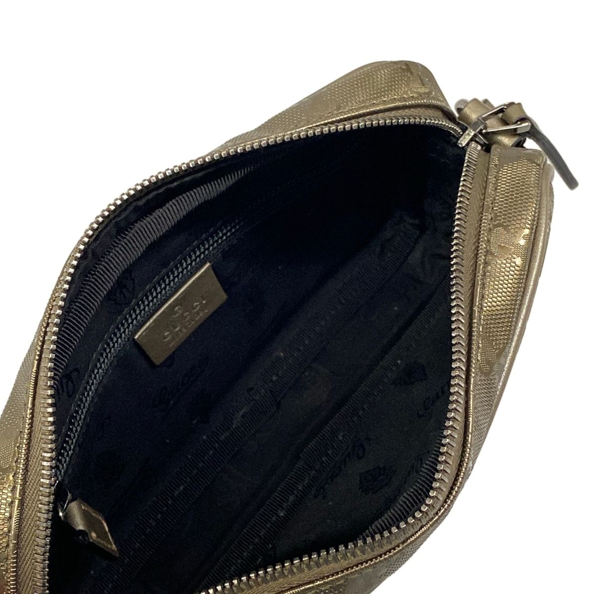 Gucci Shoulder Bag Imprime Khaki Leather — view 7
