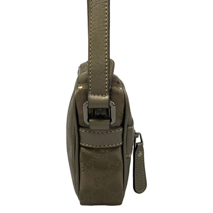 Gucci Shoulder Bag Imprime Khaki Leather — view 2