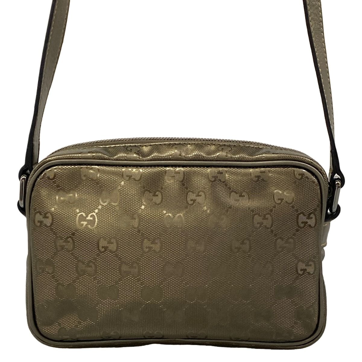 Gucci Shoulder Bag Imprime Khaki Leather — view 3